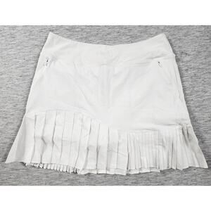 Tennis Skirt Skort With Pockets Pleated Golf High Waisted Womens Size Large 12